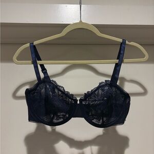 Calvin Klein Lace Underwire Bra - Navy